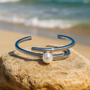 Bracelete com Pérola  Banhado em Ouro 18k