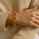 Pulseira Rivière Luxe Banhada em Ouro 18k