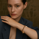 Pulseira Ácqua Charm Banhada em Ouro 18K