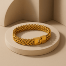 Pulseira Imperium Trançada Banhada em Ouro 18k