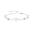 Pulseira Com Pérolas e Moissanite em Prata 925