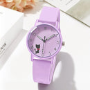 Student Quartz Watch Lovely Cat Bracelet Kids Watch Women Wristwatches Sport Silicone Watches Relógio Feminino Birthday Gift