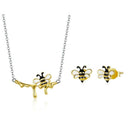 Conjunto Abelha e Mel Prata