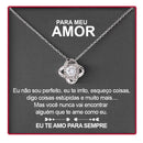 Colar de Prata 925 com Rosa Real e Caixa de Presente Azul